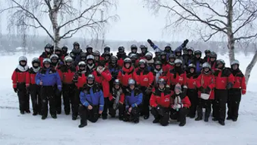 Gruppenfoto Lapplandreise