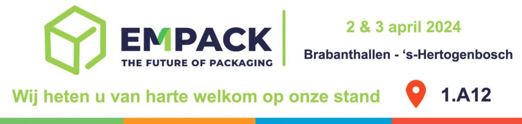 Banner met promotie van onze Empack deelname inclusief stand nummer van Altrimex